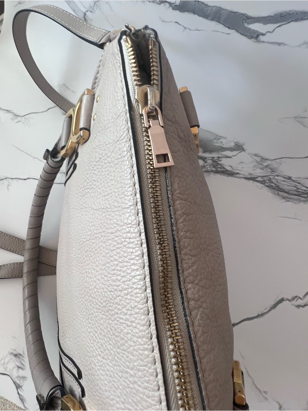 Chloe Marcie Leather Satchel - Picture 8 of 12